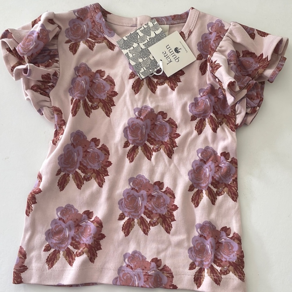 New Kate Quinn flower shirt 2T